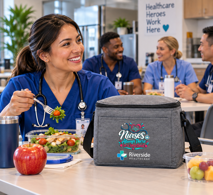 Nurses Heartbeat Lunch Bag Cooler with Personalization