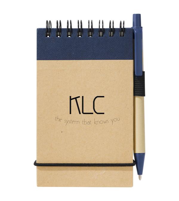 5" x 4" Recycled Eco Spiral Jotter with Pen