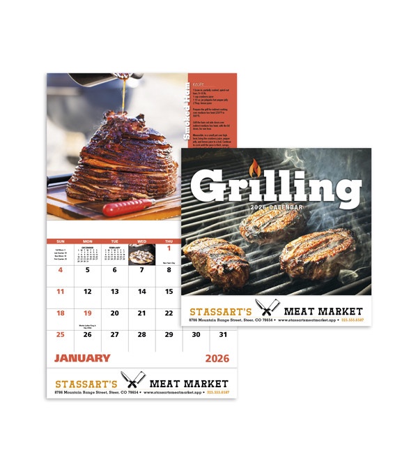 Grilling Wall Calendar 2026