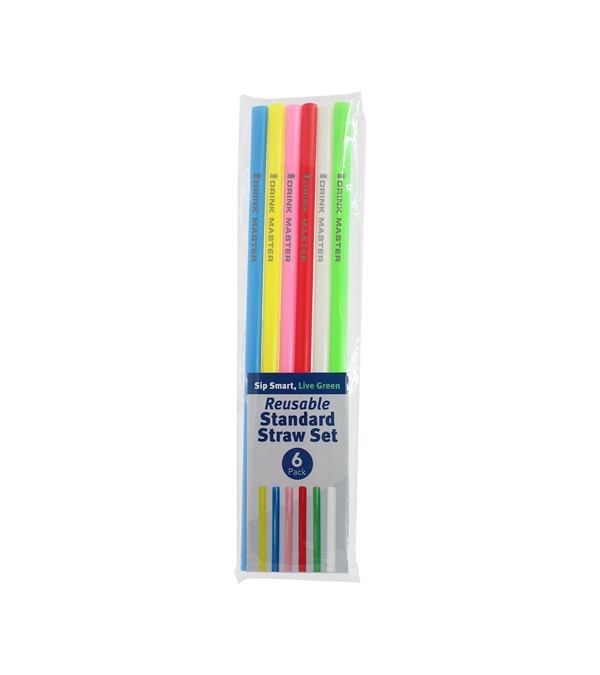 Reusable Standard Straw - 6 Pack