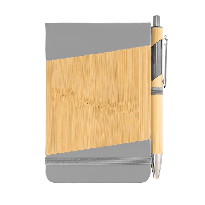 Bamboo Look Jotter & Pen