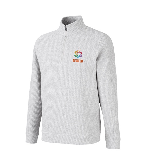 North End Men's Spirit Textured Quarter-Zip - Embroidery