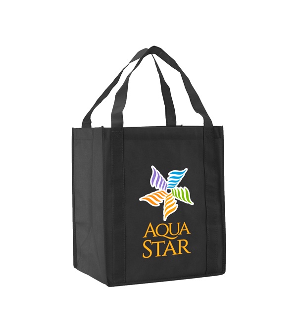 Saturn Jumbo Non-Woven Grocery Tote - Full Color Imprint