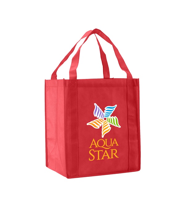 Saturn Jumbo Non-Woven Grocery Tote - Full Color Imprint