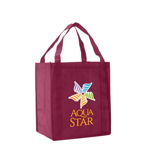 Saturn Jumbo Non-Woven Grocery Tote - Full Color Imprint