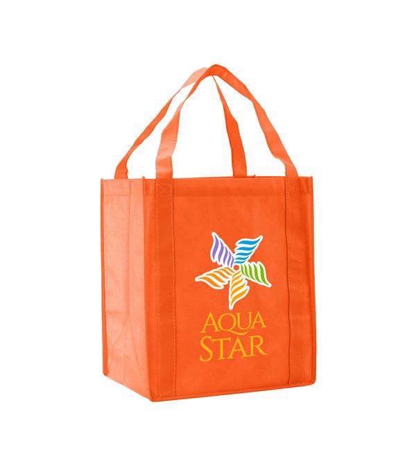 Saturn Jumbo Non-Woven Grocery Tote - Full Color Imprint