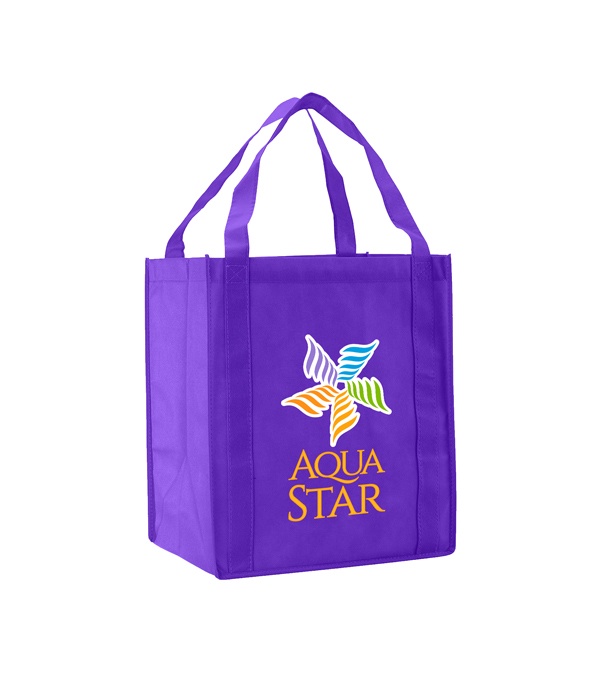 Saturn Jumbo Non-Woven Grocery Tote - Full Color Imprint