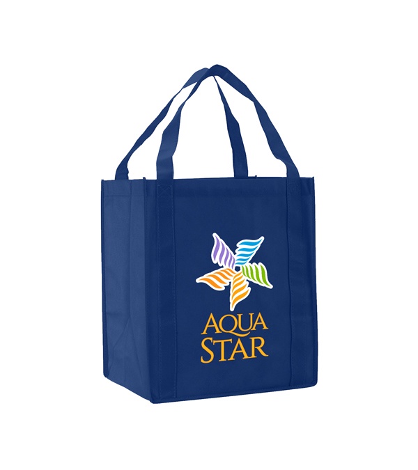 Saturn Jumbo Non-Woven Grocery Tote - Full Color Imprint