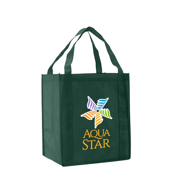 Saturn Jumbo Non-Woven Grocery Tote - Full Color Imprint