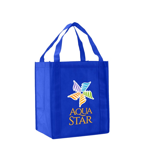 Saturn Jumbo Non-Woven Grocery Tote - Full Color Imprint