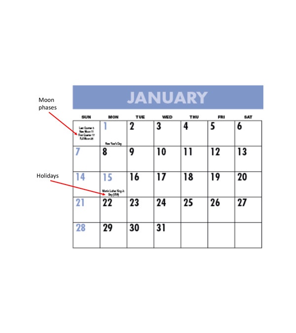 Scenic Span-A-Year Calendar