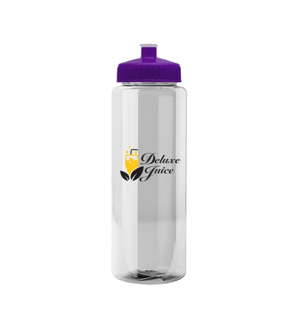 The Guzzler - 32 oz. Transparent Bottle with Push pull lid