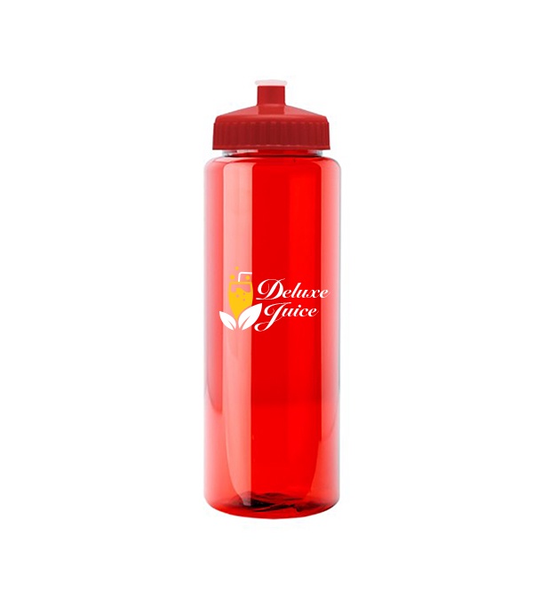The Guzzler - 32 oz. Transparent Bottle with Push pull lid