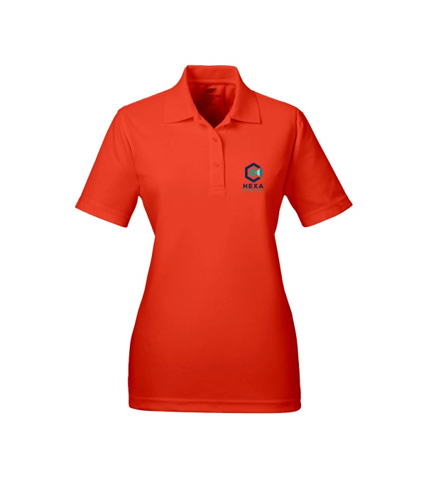 UltraClub Ladies' Cool & Dry Mesh Piqué Polo - Screen Print