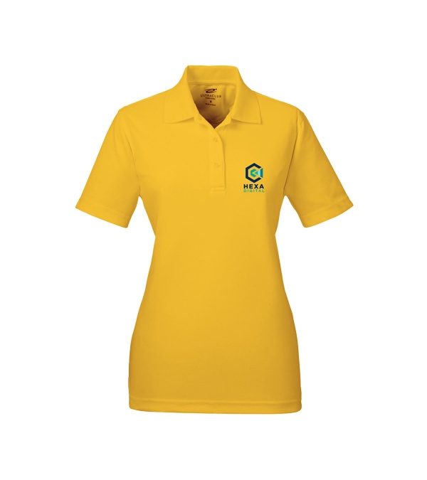 UltraClub Ladies' Cool & Dry Mesh Piqué Polo - Screen Print