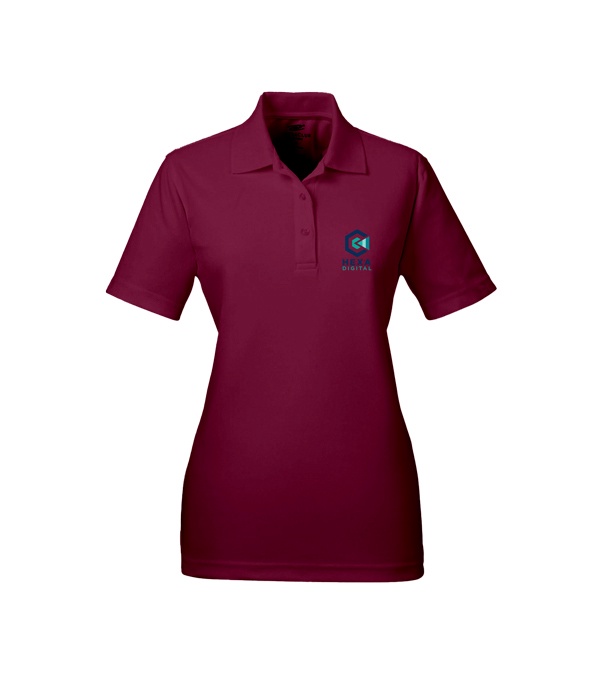 UltraClub Ladies' Cool & Dry Mesh Piqué Polo - Screen Print