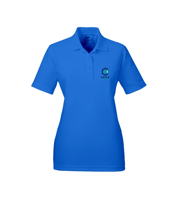 UltraClub Ladies' Cool & Dry Mesh Piqué Polo - Screen Print