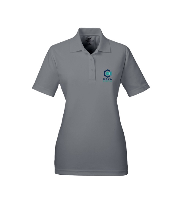 UltraClub Ladies' Cool & Dry Mesh Piqué Polo - Screen Print