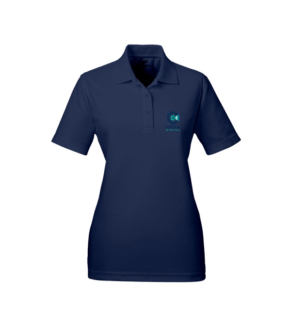 UltraClub Ladies' Cool & Dry Mesh Piqué Polo - Screen Print