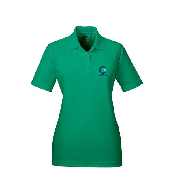 UltraClub Ladies' Cool & Dry Mesh Piqué Polo - Screen Print