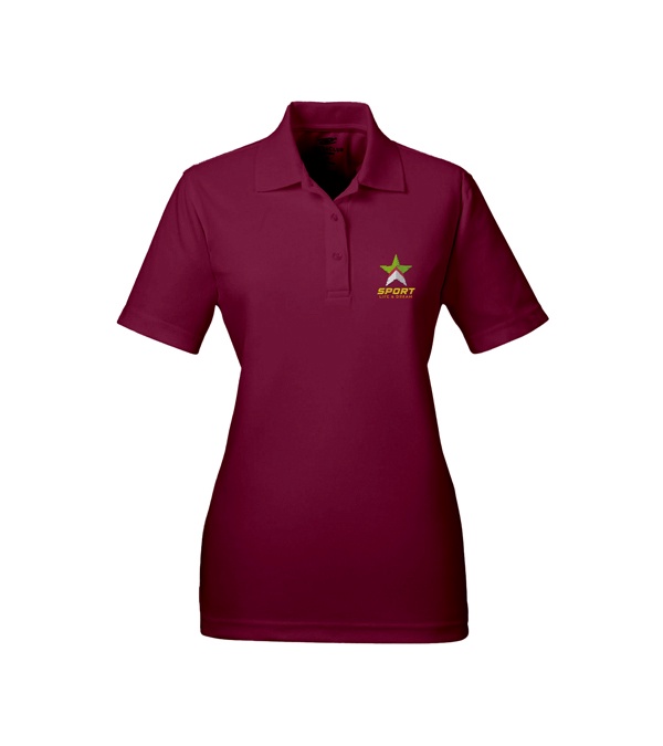 UltraClub Ladies' Cool & Dry Mesh Piqué Polo - Embroidery