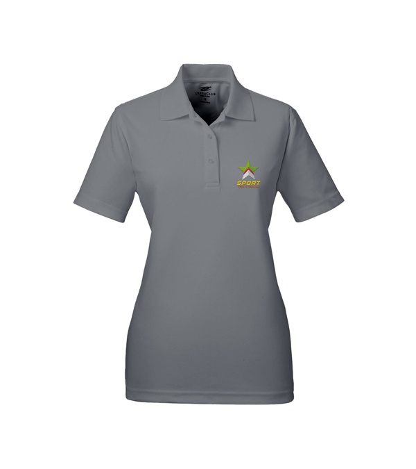 UltraClub Ladies' Cool & Dry Mesh Piqué Polo - Embroidery