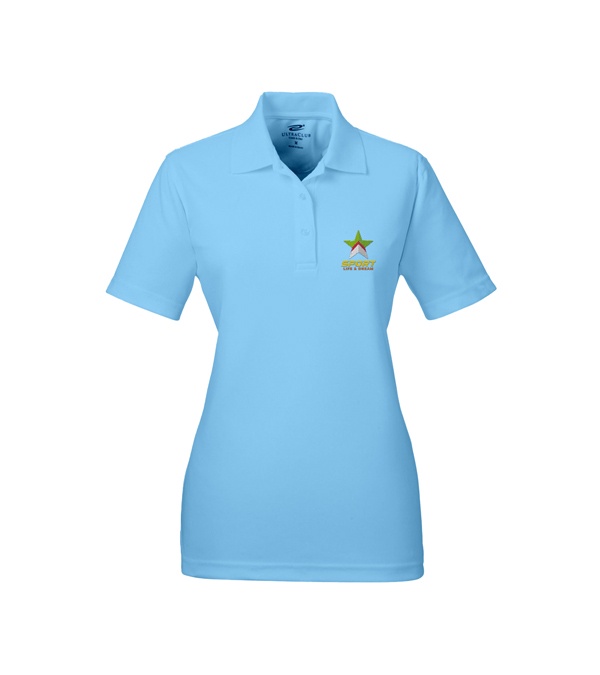 UltraClub Ladies' Cool & Dry Mesh Piqué Polo - Embroidery