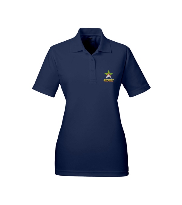 UltraClub Ladies' Cool & Dry Mesh Piqué Polo - Embroidery