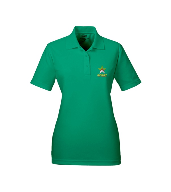 UltraClub Ladies' Cool & Dry Mesh Piqué Polo - Embroidery