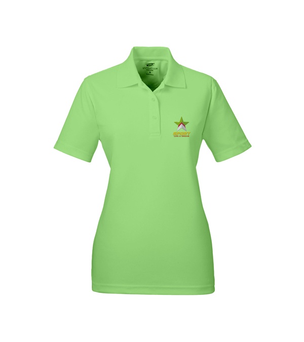 UltraClub Ladies' Cool & Dry Mesh Piqué Polo - Embroidery