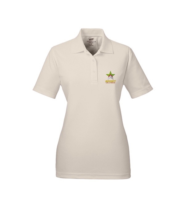 UltraClub Ladies' Cool & Dry Mesh Piqué Polo - Embroidery
