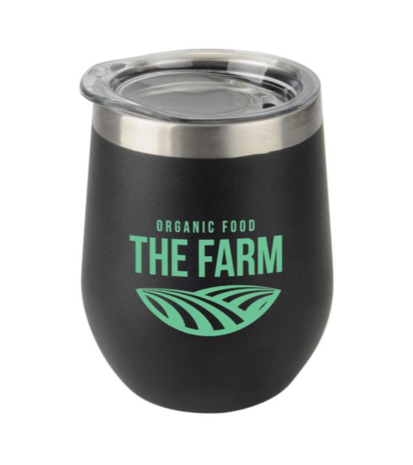 12 oz. Sipper Powder Coated Tumbler - 1 Color imprint