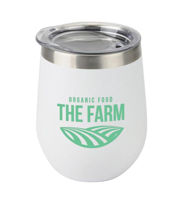 12 oz. Sipper Powder Coated Tumbler - 1 Color imprint