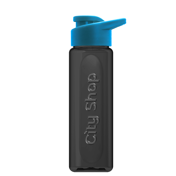 Boss Embossed RPET Bottle with Drink-Thru Lid - 26 oz.