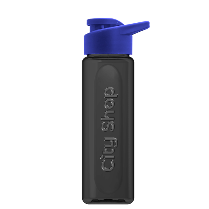 Boss Embossed RPET Bottle with Drink-Thru Lid - 26 oz.