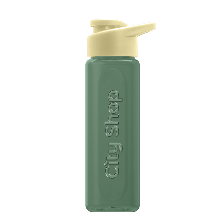 Boss Embossed RPET Bottle with Drink-Thru Lid - 26 oz.