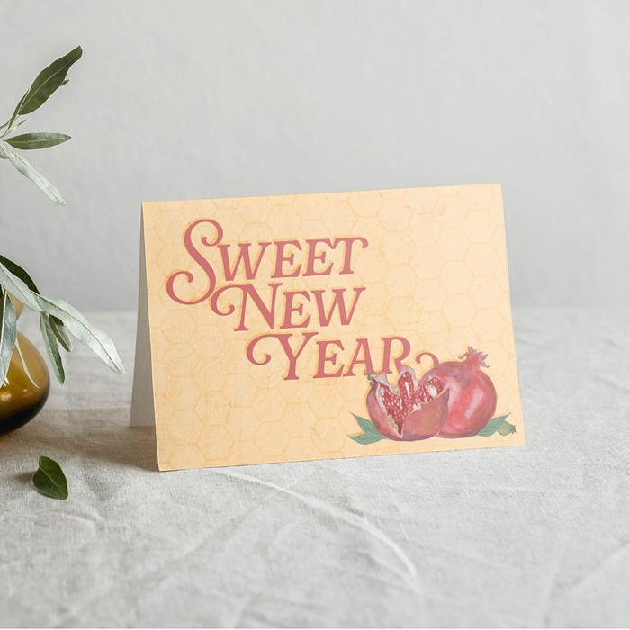 Sweet New Year Rosh Hashanah Greeting Card