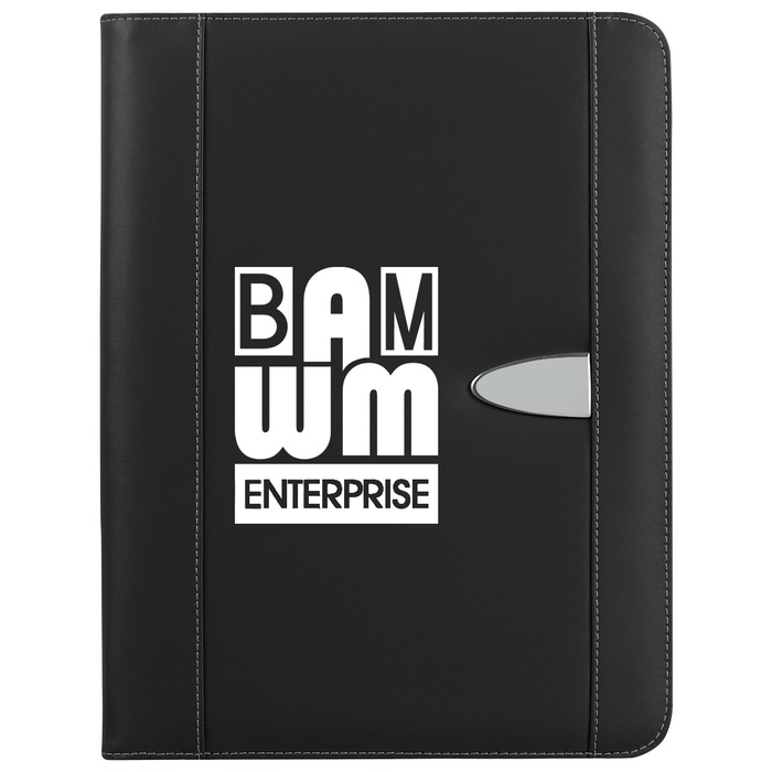 Eclipse Bonded 8-1/2" x 11"Leather Portfolio with Calculator