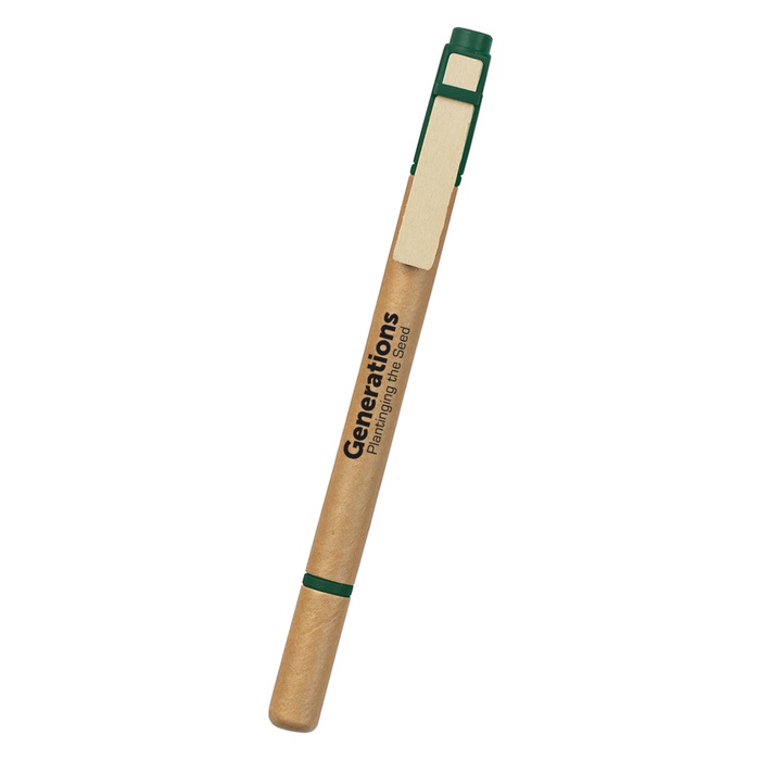 Eco-Friendly Dual Function Logo Pen/Highlighter