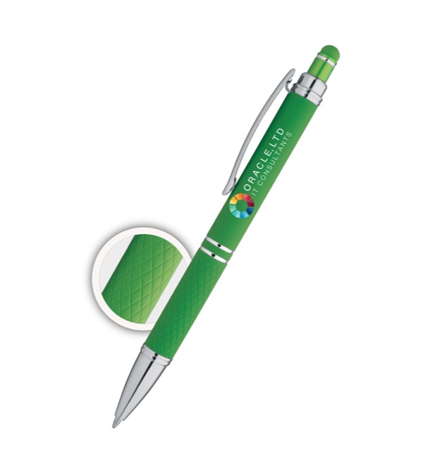 Hexam Stylus Soft Touch - Full Color Imprint