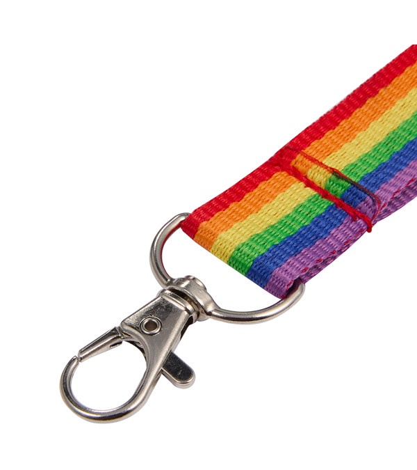 Recycled Rainbow Wrist Lanyard