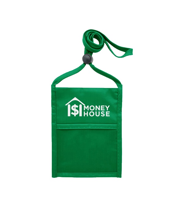 Premium Double Window Pouch Neck Wallet