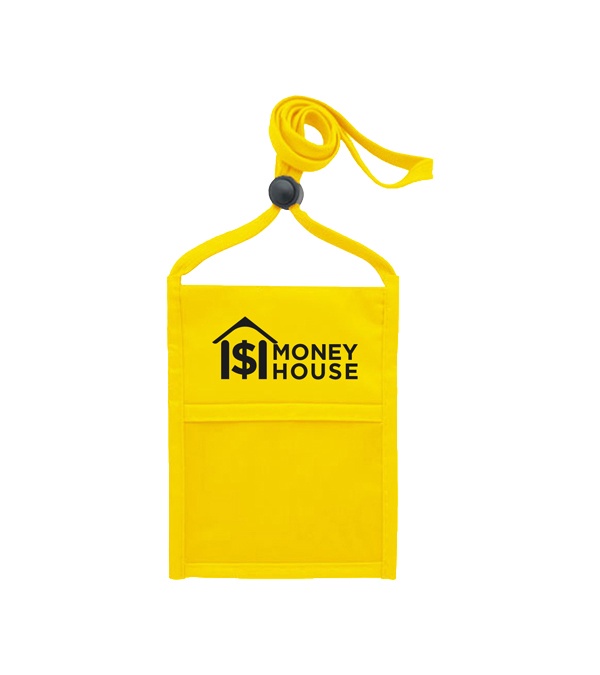 Premium Double Window Pouch Neck Wallet