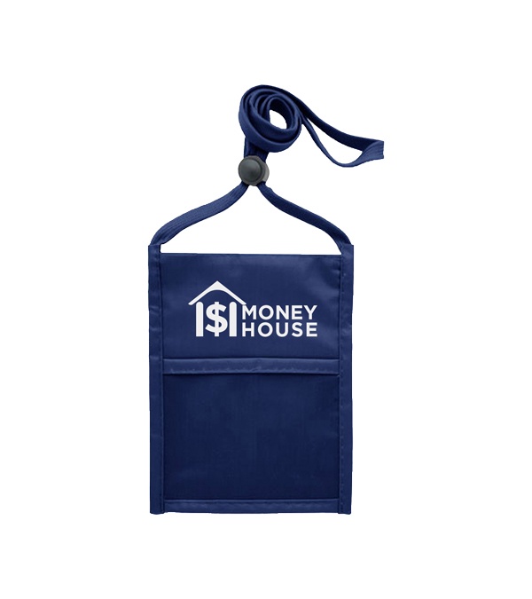 Premium Double Window Pouch Neck Wallet