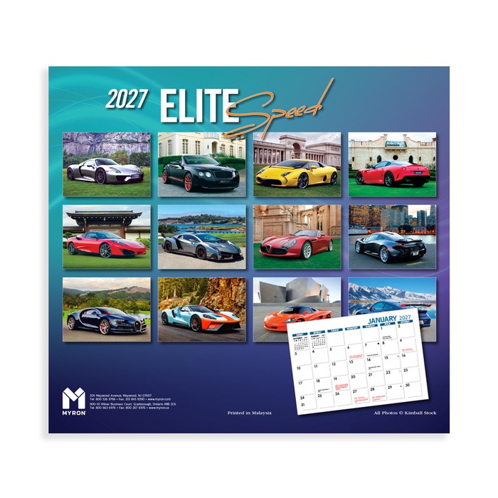Elite Speed Wall Calendar - 2027