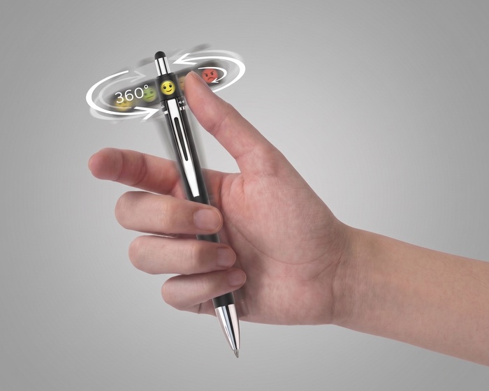 Emoji Spinner Soft Touch Stylus Pen