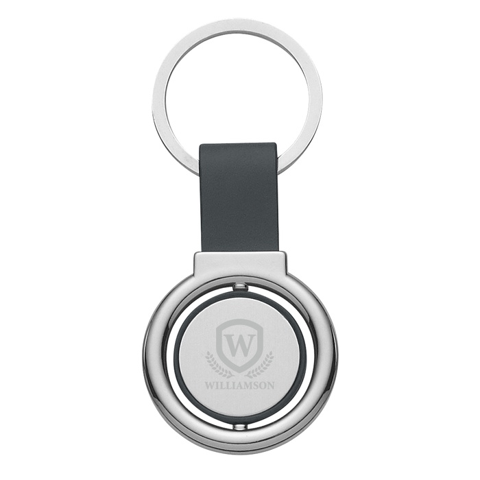 Engraved Round Metal Spinner Key Tags