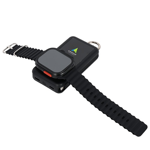 Charter 6200mAh Light Up Power Bank with Watch Charger & Keyring