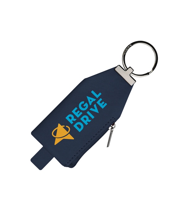 Harley Leatherette Pouch Key Tag
