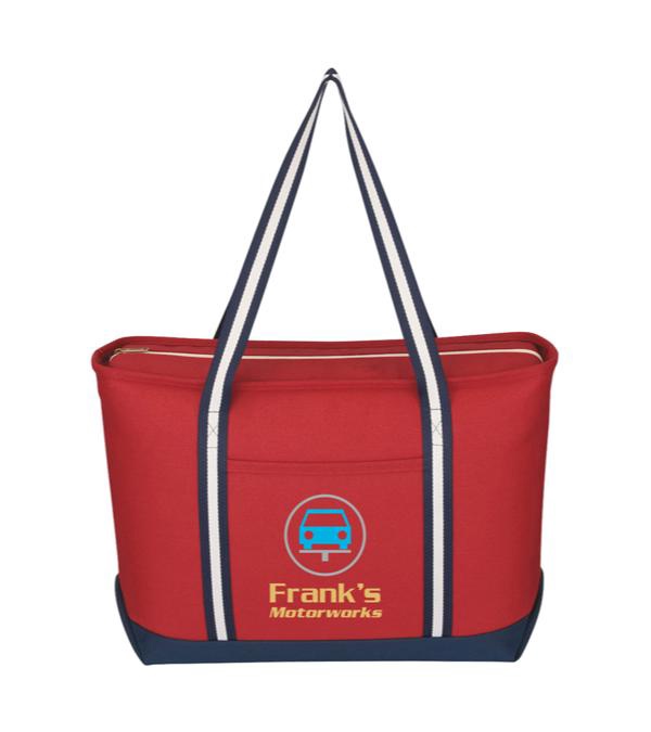 Large Cotton Canvas Admiral Tote Bag